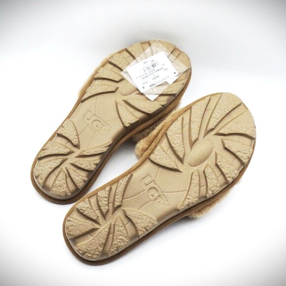 UGG AUSTRALIA Cozette Genuine Shearling Slipper in Che Color Size 8 - Picture 6 of 7